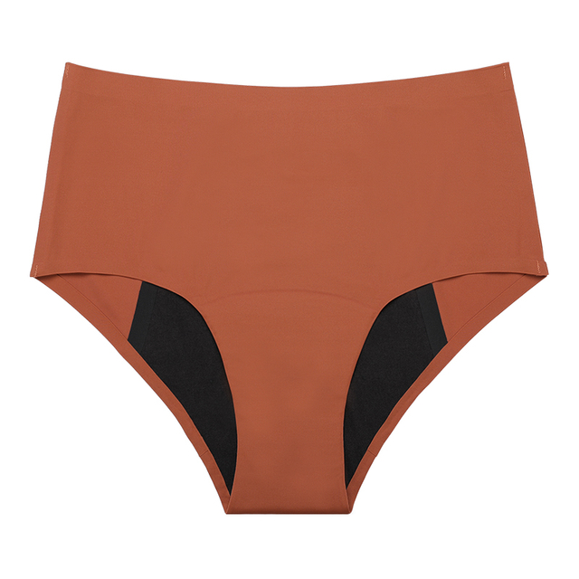 Bragas de talle medio sin costuras al por mayor | Absorbencia de flujo pesado de 4 capas (45 ml) | Ropa interior menstrual a prueba de fugas A1131