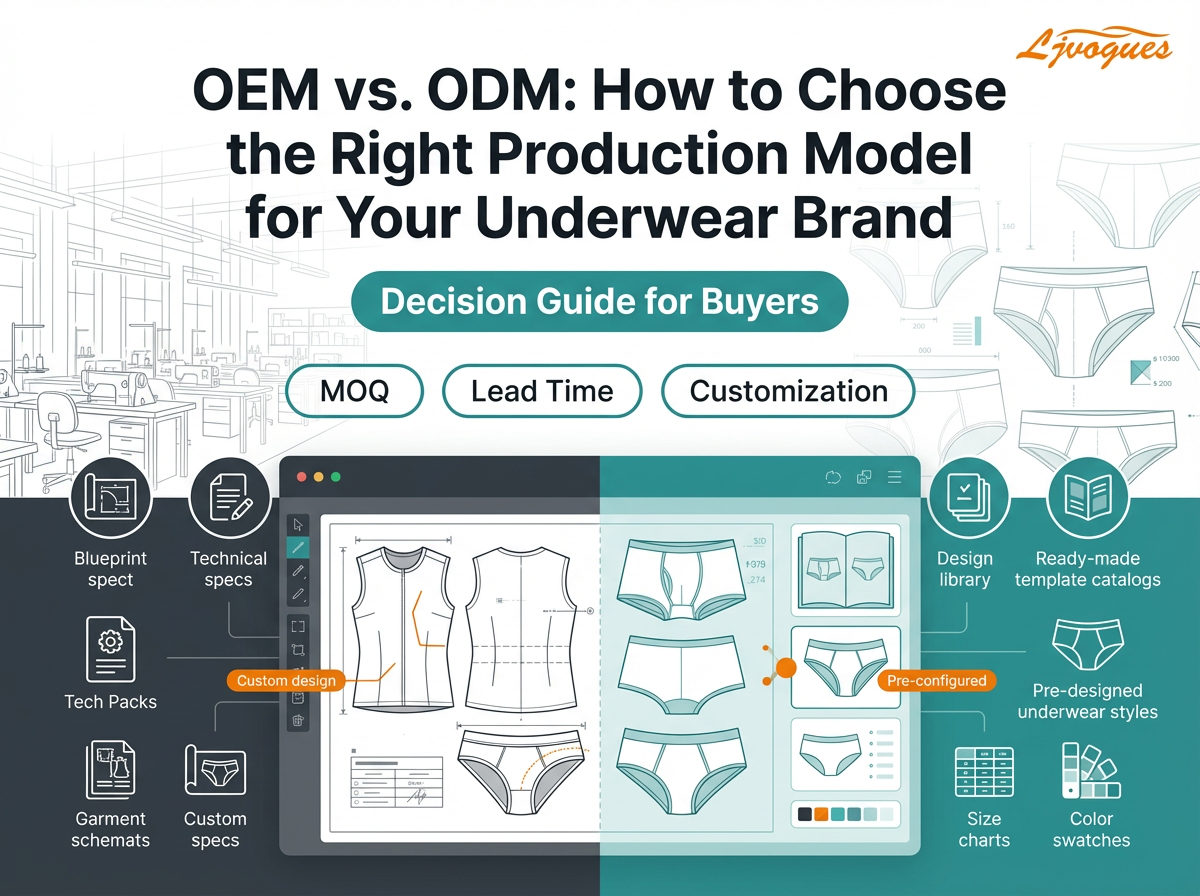 OEM vs. ODM: So w&auml;hlen Sie das richtige Produktionsmodell f&uuml;r Ihre Unterw&auml;schemarke