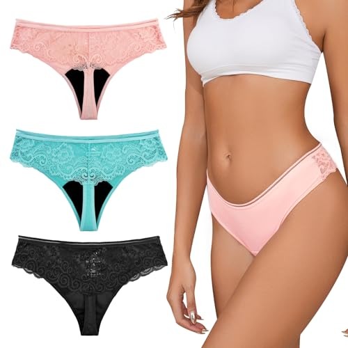 Tangas De &Eacute;poca De Encaje Al Por Mayor | OEM elegante de las bragas menstruales a prueba de fugas