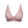 BA823 Damesbeha met luipaardprint en naadloze V-hals | Draadloze bralette met halfvaste vullingen | OEM/ODM-groothandel