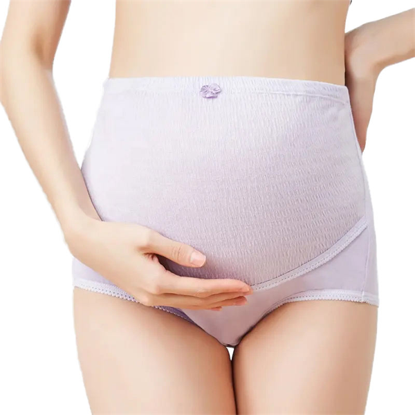 0015 Umstandsh&ouml;schen aus Baumwolle mit hoher Taille