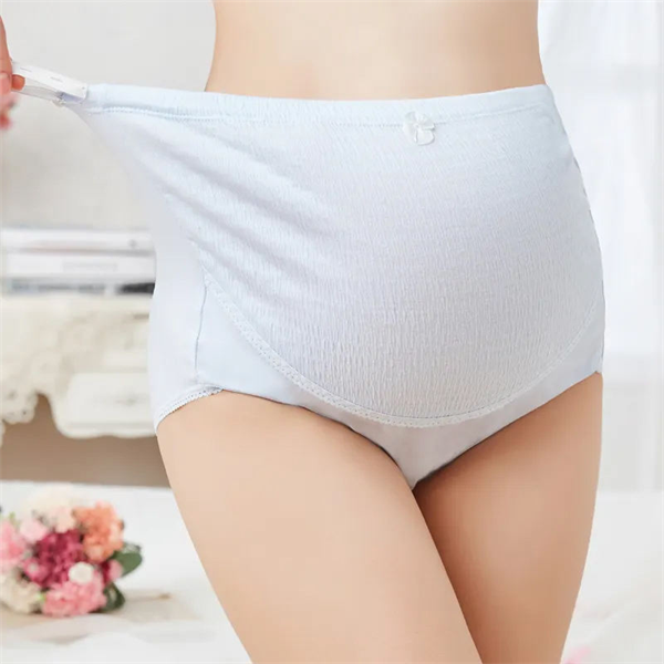 0015 Umstandsh&ouml;schen aus Baumwolle mit hoher Taille