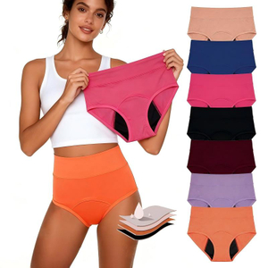 Europeu Plus Size Cintura Alta Shapewear Per&iacute;odo Calcinha Controle de Barriga