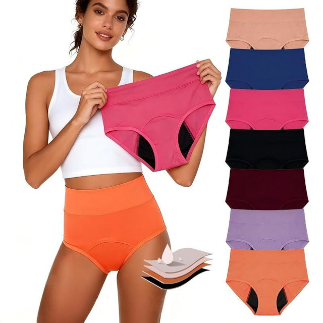 Europ&auml;ische Plus-Size-Shapewear-Periodenh&ouml;schen mit hoher Taille und Bauchkontrolle