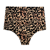Mutandine mestruali con stampa leopardata | OEM a 4 strati a flusso pesante a vita media | Produttore di biancheria intima d'epoca dal design personalizzato