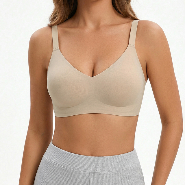 BX1668 Bralette senza fili da donna senza cuciture | Reggiseno seconda pelle elasticizzato traspirante | Supporto per gelatina | Commercio all'ingrosso OEM/ODM
