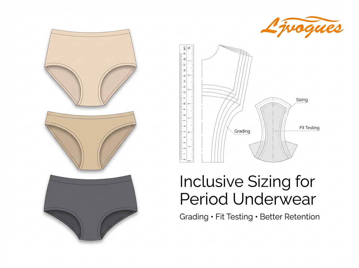 Estrategias de tallas para ropa interior menstrual: dise&ntilde;o inclusivo en la fabricaci&oacute;n