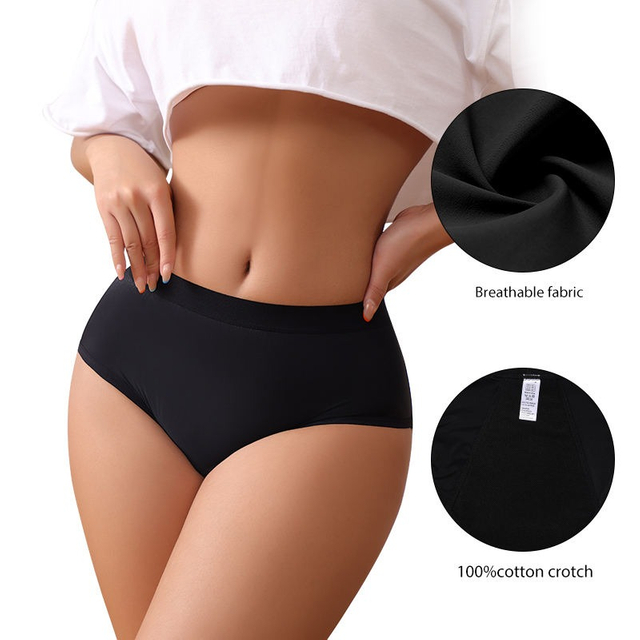 Calcinha menstrual reutiliz&aacute;vel de 4 camadas (Bragas Menstruales) | Absor&ccedil;&atilde;o r&aacute;pida e &agrave; prova de vazamentos | Atacado OEM