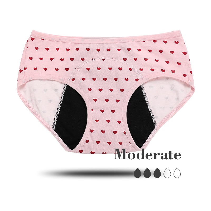 Quần l&oacute;t thời kỳ học sinh hạng A bằng vải cotton nguy&ecirc;n chất chống r&ograve; rỉ d&agrave;nh cho trường học