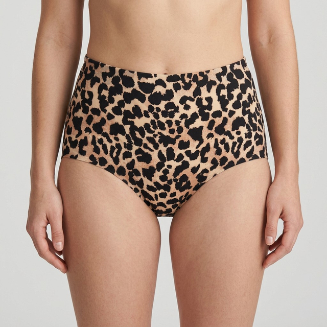 Bragas de &eacute;poca con estampado de leopardo | OEM de 4 capas de flujo pesado de altura media | Fabricante de ropa interior de &eacute;poca de dise&ntilde;o personalizado