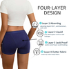 Pantaloncini mestruali in cotone a vita media 