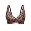 BA823 Damesbeha met luipaardprint en naadloze V-hals | Draadloze bralette met halfvaste vullingen | OEM/ODM-groothandel