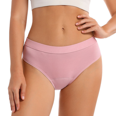 Bikini intimo periodo di bamb&ugrave; | Mutandine mestruali a tenuta stagna OEM - tassello in PUL a 4 strati, senza PFAS, capacit&agrave; di assorbimento di 3-5 tamponi, S-2XL, vendita all'ingrosso e etichetta privata