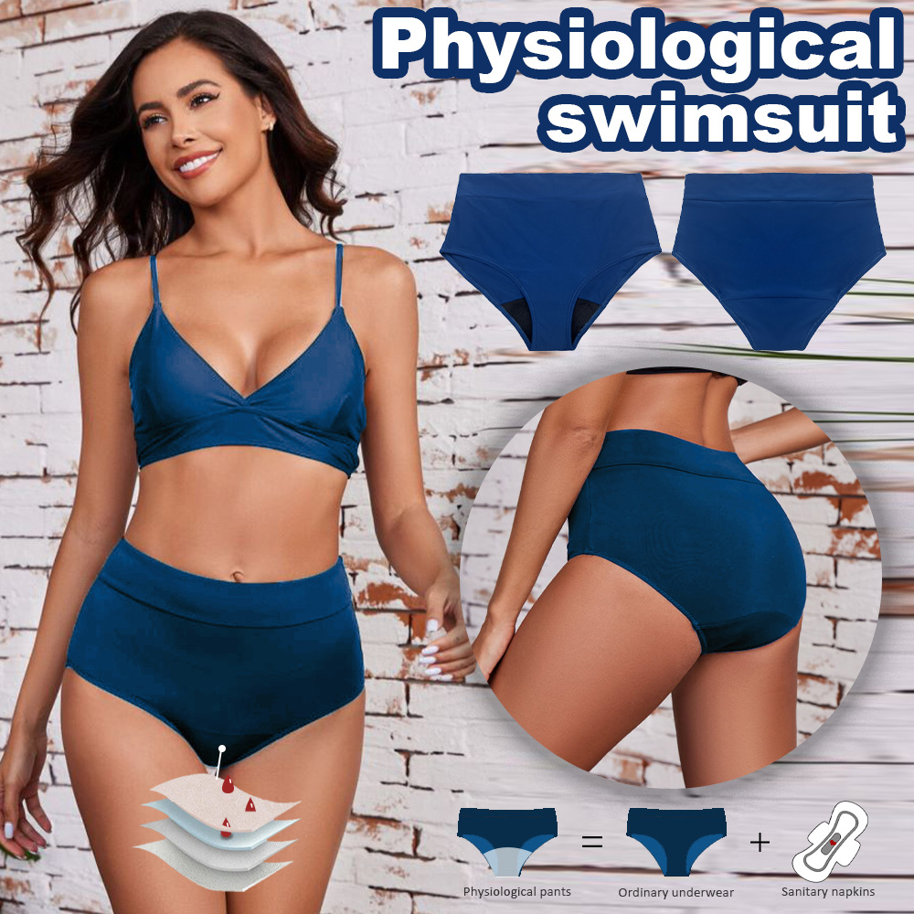 Plus-size zwemkleding met hoge taille 