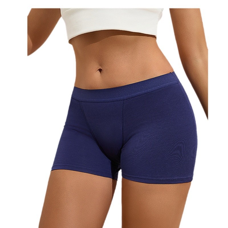 Pantaloncini mestruali in cotone a vita media 