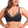 BE Fincan 2 Renk Ultra-ince Dantel &Ouml;rg&uuml; See-through B&uuml;y&uuml;k Boy Sutyen Şınav Seksi Destek İ&ccedil; Sutyen 3/2 Fincan Tipi Rahat