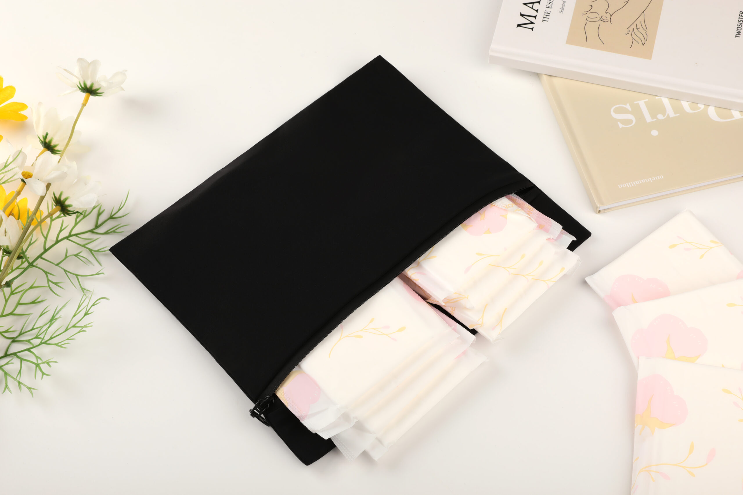 Bolsa h&uacute;meda impermeable con cremallera de doble capa